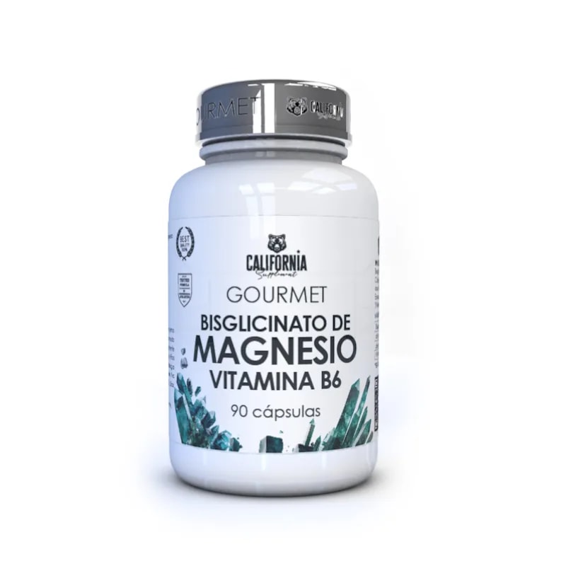 Magnesio bisglicinato con Vitamina B6 Gourmet de California Supplements