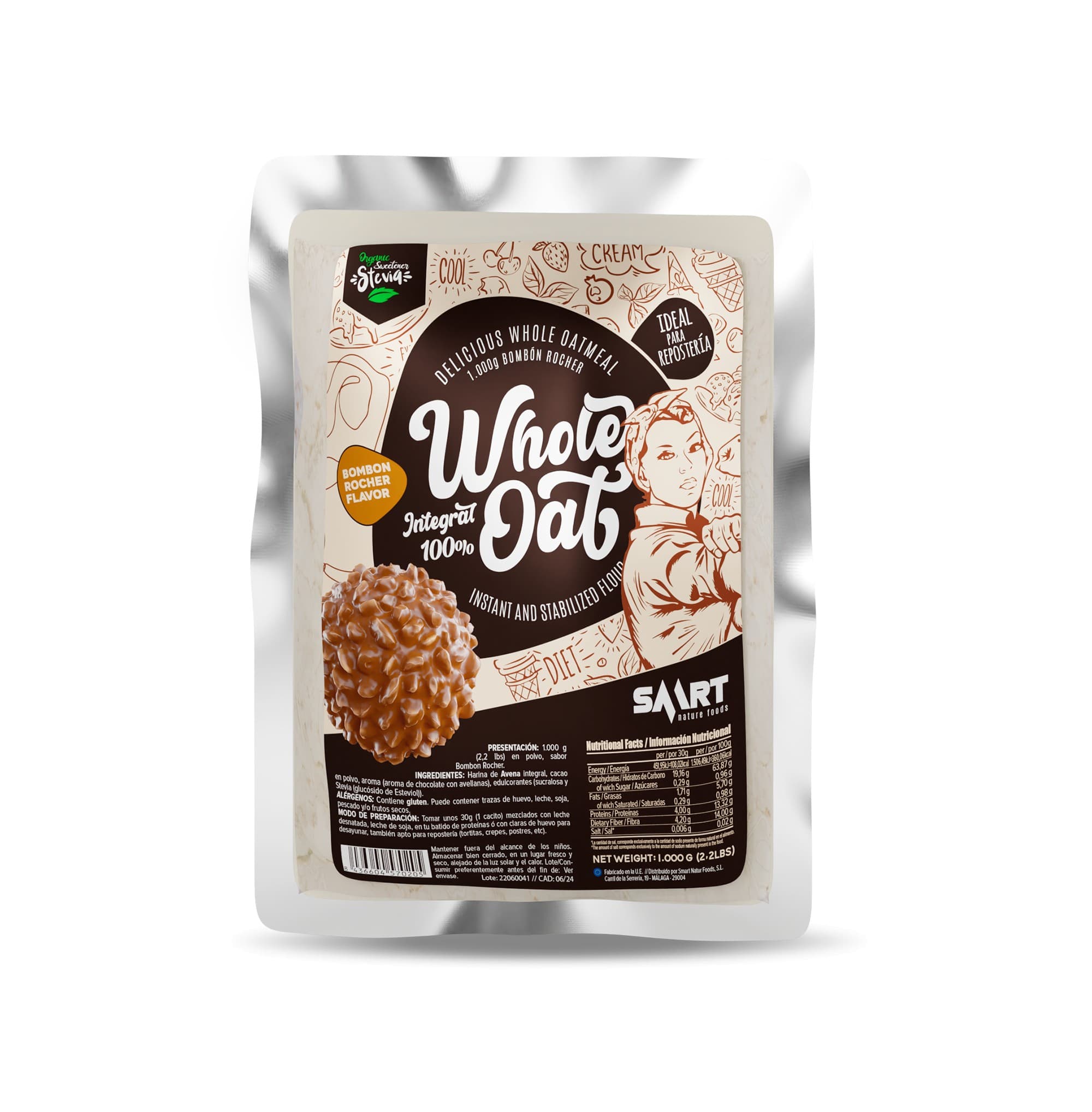 Harina de Avena Integral 1 KG